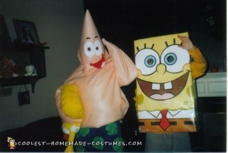 Disfraz de pareja de Bob Esponja y Patricio