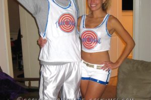 Disfraz de pareja de Bugs Bunny y Lola Bunny de Space Jam de última hora