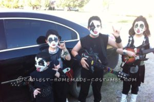 Disfraz grupal de bricolaje para niños: KISS Band