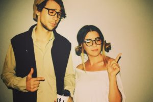 Disfraz hipster de Han Solo y Princesa Leia para pareja