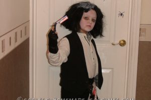 Disfraz infantil casero Sweeney Todd