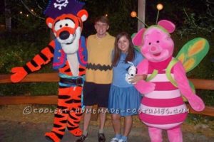 Divertido disfraz de pareja casero Charlie Brown y Lucy