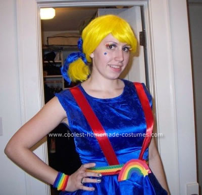 Disfraz de Halloween casero Rainbow Brite 