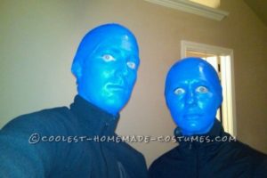 El disfraz de grupo de Halloween para hombre azul casero más genial