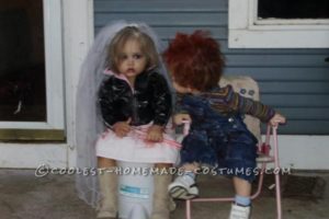 El disfraz de pareja infantil más genial: Chucky y Tiffany (La novia de Chucky)