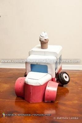 Traje transformador casero para camión de helados