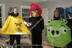 El disfraz grupal de Halloween de Angry Birds casero más genial