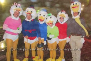 El disfraz grupal de Halloween de la familia de patos de Disney hecho en casa más genial