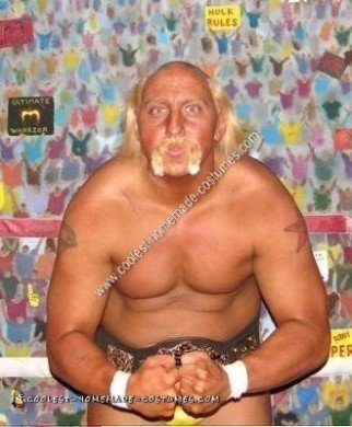 Disfraz de Halloween de Hulk Hogan hecho en casa