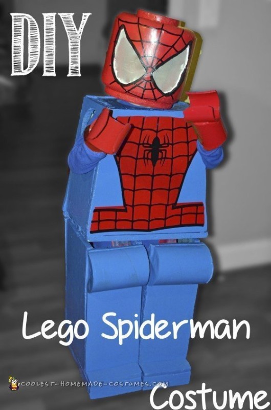 Disfraz de Lego Spider-Man hecho a mano