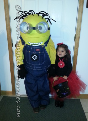 El mejor disfraz casero de Minion Dave para niño
