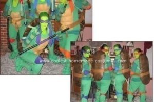 El mejor disfraz de grupo DIY Teenage Mutant Ninja Turtles