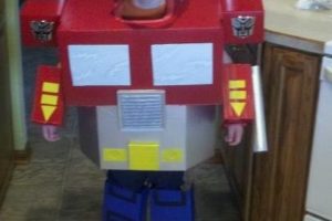 El transformer más chulo Optimus Prime, disfraz de Halloween casero