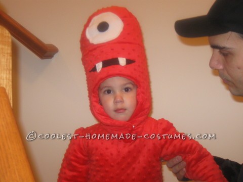 Genial disfraz casero de Muno para niños de Yo Gabba Gabba