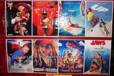 Genial disfraz casero de Redbox para niño