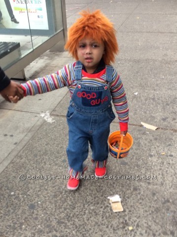 Genial disfraz de Chucky casero para niños