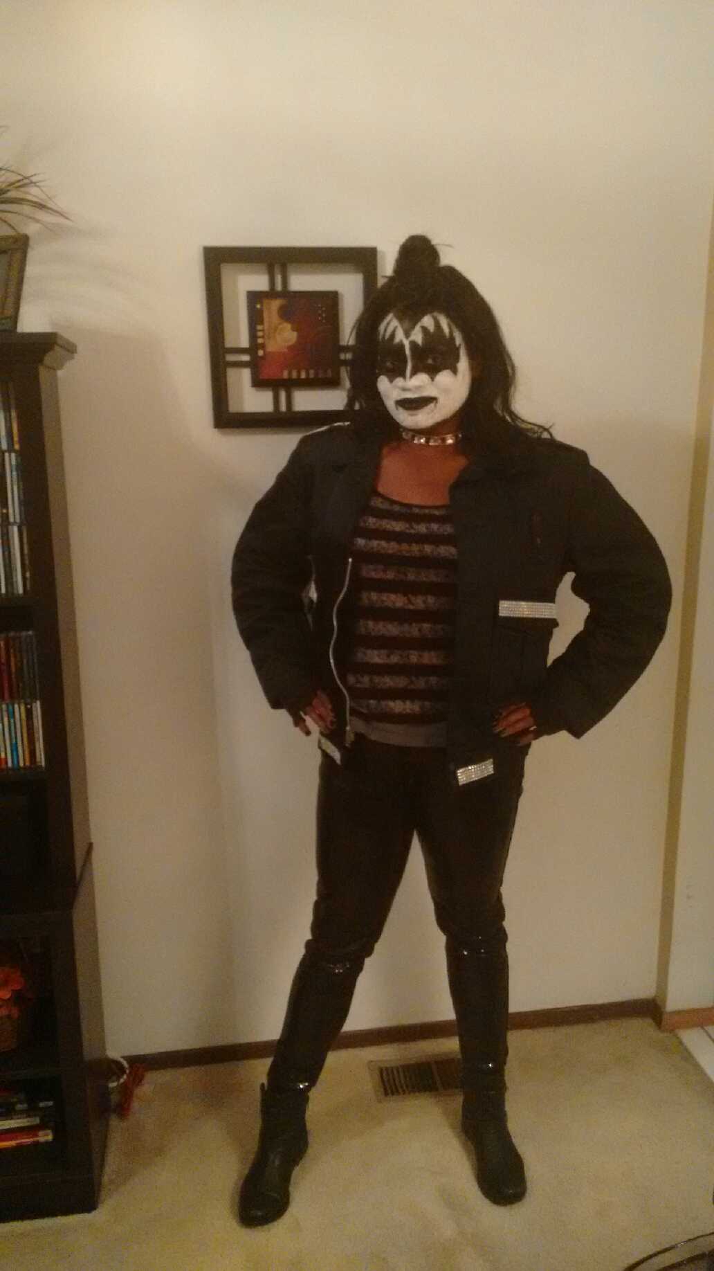 Disfraz de besos de mujer de Gene Simmons