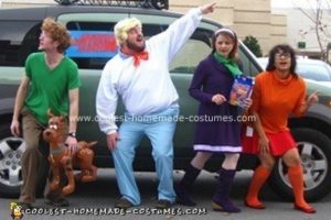 Genial disfraz de grupo Scooby-Doo