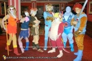 Genial disfraz de grupo Thundercats hecho en casa