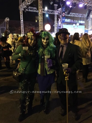 Genial disfraz de grupo de los villanos de Batman