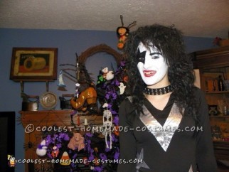 Genial disfraz de mujer hecho en casa KISS Starchild