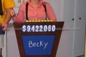 Genial disfraz de participante del concurso Jeopardy DIY