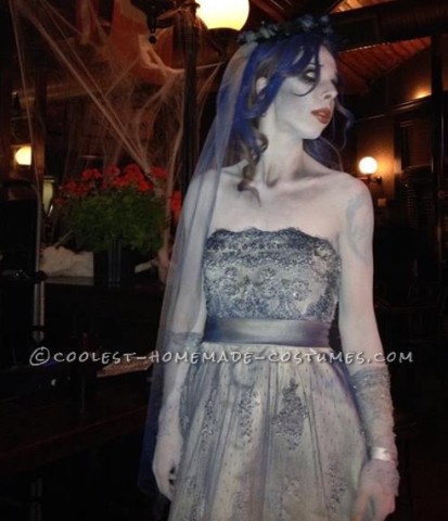 Genial novia cadáver, disfraz de halloween casero