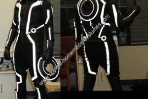 Genial traje casero Tron Legacy