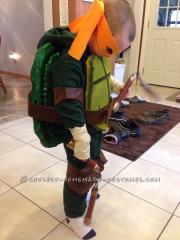 Geniales disfraces caseros de tortugas ninja para dos niños