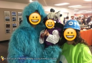 disfraces de la familia monsters inc