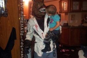 Gran idea para un disfraz casero: ¡conviértete en un hombre lobo!