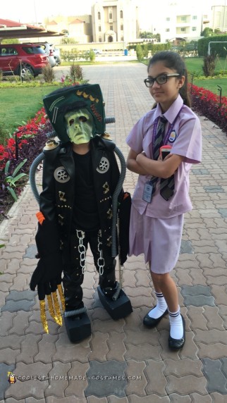 Impresionante disfraz de Frankenstein para niño