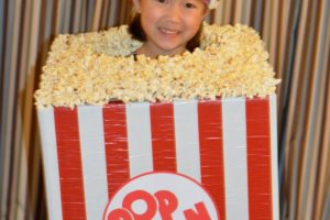 Impresionante disfraz de Halloween para niños con palomitas de maíz