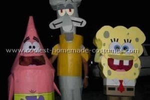 La mejor idea casera de disfraz de Bob Esponja para un grupo