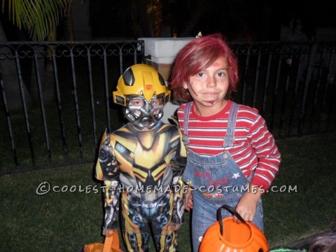 Nuestro hijo tenía 2 años y no tenía idea de quién lo estábamos disfrazando, así que antes de que tomara el control de los próximos Halloween, necesitábamos esto.  Hemos hecho