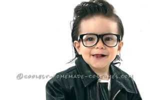 Lindo disfraz de Greaser casero para bebé