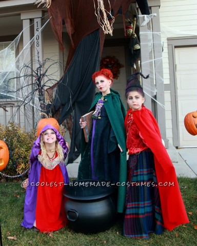 Lindo disfraz de grupo de chicas hocus pocus