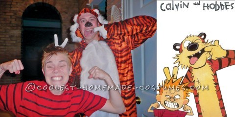 Lindo disfraz de pareja: Calvin y Hobbes