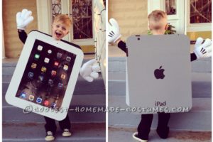 Lindo traje de iPad para un niño de 4 años