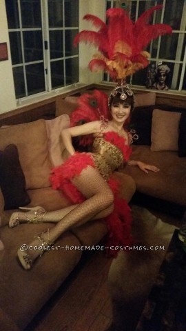 Precioso disfraz de bailarina de Las Vegas