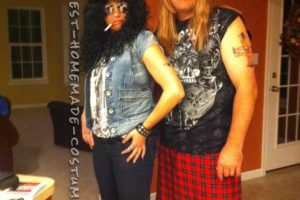 Rock Star Legends One Night Stand: Axl y Slash Disfraz de pareja de Halloween