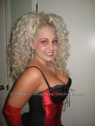 Traje casero de Christina Aguilera del Moulin Rouge