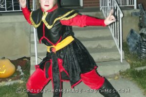 Traje casero original de Azula de Avatar: The Last Airbender
