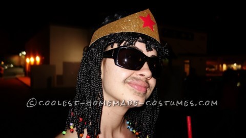 Traje de juego de palabras original de Stevie Wonder Woman