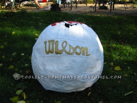 Traje de voleibol de papel maché de Wilson