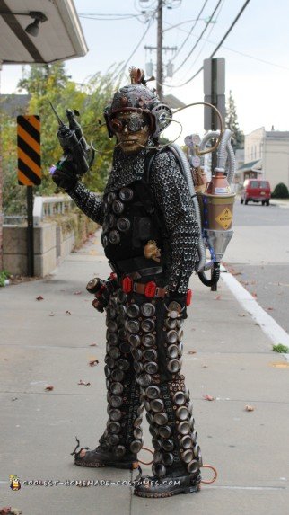 Disfraz de cyborg extraterrestre Steampunk