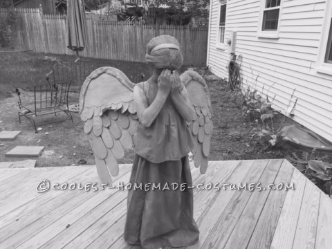 ¡Disfraz de Doctor Who Weeping Angel para un verdadero Vovian de 10 años!