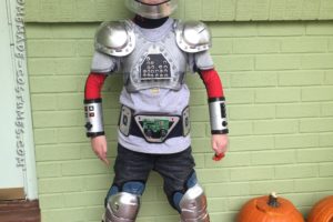 Impresionante traje de bot