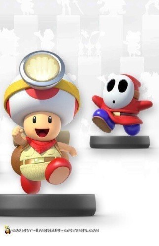 Geniales disfraces de Mario Bros: Capitán Toad, Toadette y Shy Guy