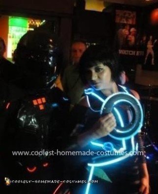 Traje casero para pareja de Quorra y Rinzler Tron Legacy